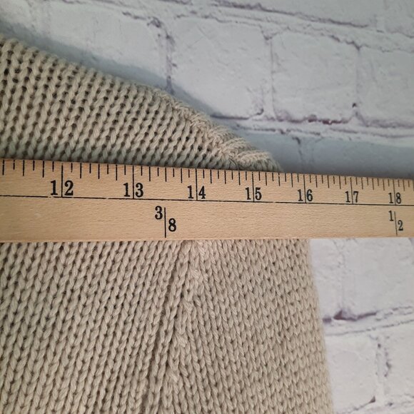 Vince Natural Ribbed Yak Wool Draped Cardigan - Picture 9 of 11